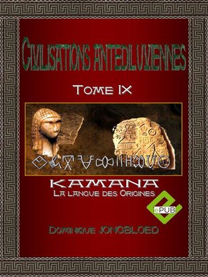 cover image of CIVILISATIONS ANTEDILUVIENNES T9